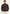 Brauner Herren Pullover aus Merinowolle, von vorne am Modell mit Stehkragen getragen.