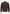 Brauner Herren Pullover aus Merinowolle in Frontansicht mit Reißverschluss am Kragen.
