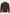 Brauner Herren Pullover aus Merinowolle als freigestellte Rückseite mit Bündchen und Kragen.