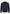 Herren Strickjacke aus Merinowolle in Dunkelblau, frontal freigestellt mit Reißverschluss.