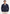 Herren Strickjacke aus Merinowolle in Dunkelblau, vom Model frontal getragen.